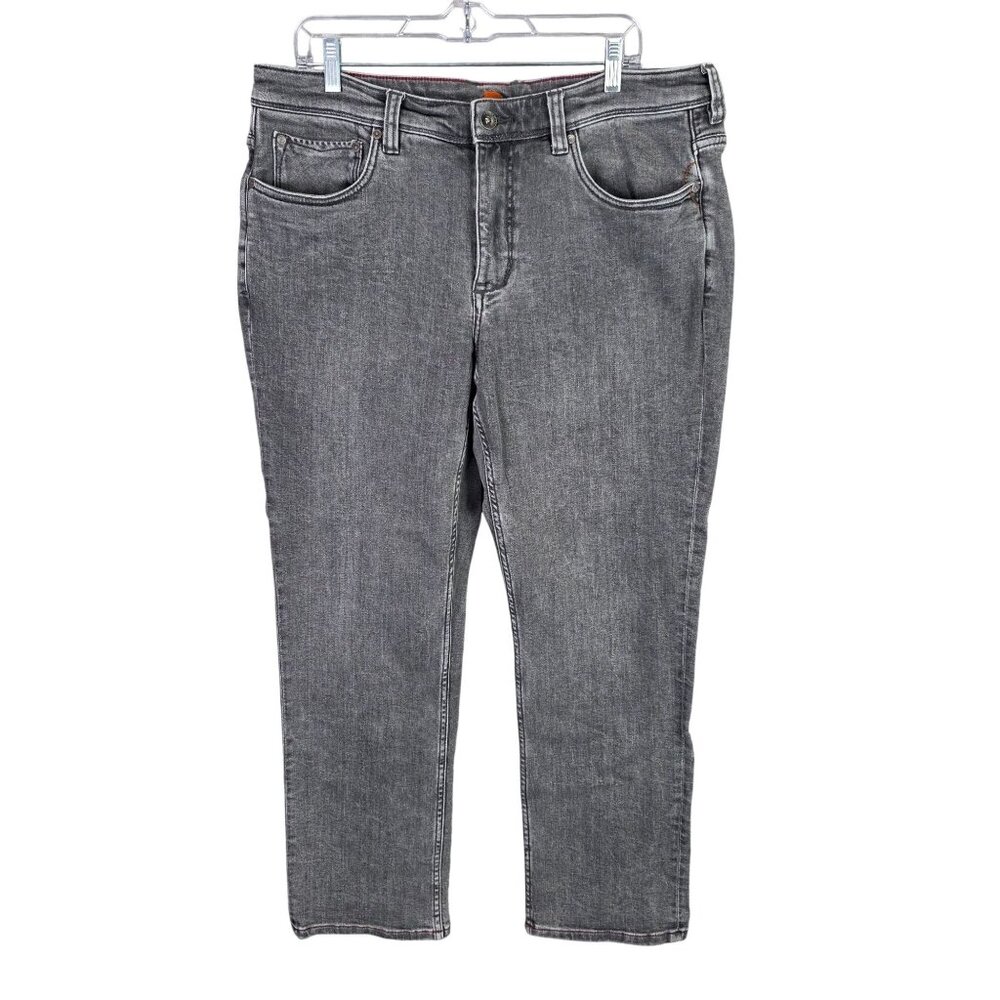 Mens Tommy Bahama Gray Denim Jeans Cotton Blend Stretch Hi Rise Size 35X30